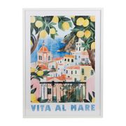 Cadre déco "Vita al mare" village 52x72cm - Gallery
