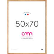 Cadre photo 50x70cm lario chene verre mdf