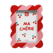 Cadre photo en céramique rose 14x20cm - Elvira