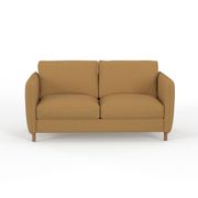 Canapé convertible 2 places Gustave - Tissu Texturé - Crown Moutarde