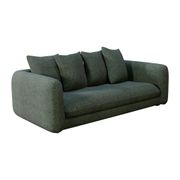 Canapé convertible 3 places Basile - Tissu Texturé - Crown Winter Moss