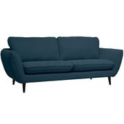 Canapé fixe 2 places Axel - Velours Vintage - Adore Petrole