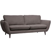 Canapé fixe 3 places Axel - Tissu Velouté - Dany Anthracite