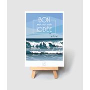 Carte vœux ode à l'iode 10x14.8cm