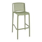 Chaise de bar d'extérieur kaki h100cm - Lumi