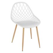 Chaise de jardin en plastique blanc - Malaga
