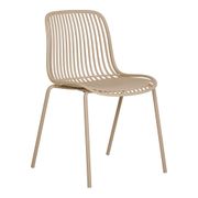 Chaise de jardin en plastique sable - Briana