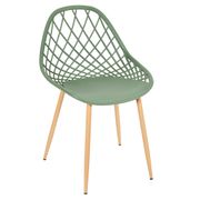 Chaise de jardin en plastique vert - Malaga