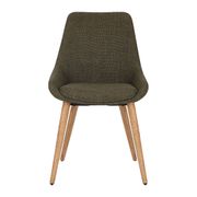 Chaise de salle à manger en tissu kaki - Ben