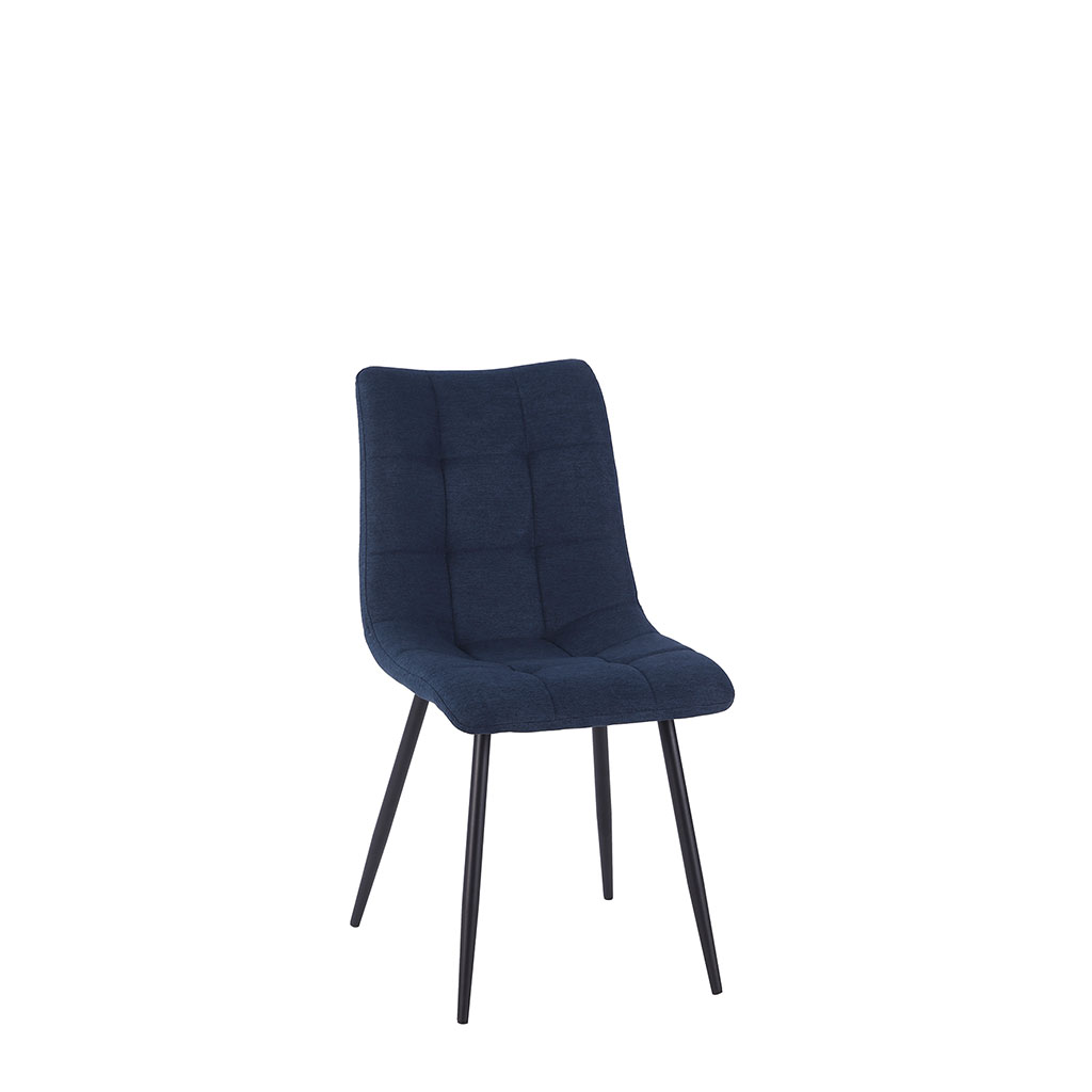Chaise de salle à manger pivotante Levon - bleu marine Moderne - Emob