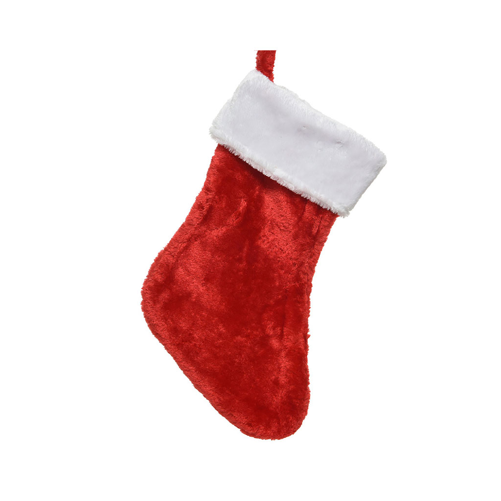 Chaussette de noël à suspendre rouge