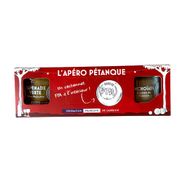 Coffret apéro-pétanque tapenade, anchoïde et un cochonnet
