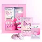 Coffret cadeau bain moussant, tablette et donuts efferversant vanille