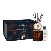 Coffret cadeau bouquet parfumé et recharge pomelis marron 200ml