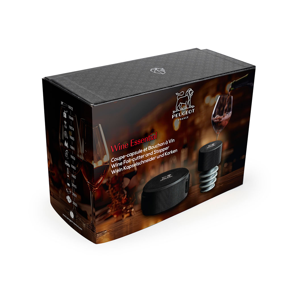 Coffret coupe-capsule et bouchon à vin