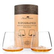 Coffret de 2 verres Mont Blanc et Everest - Topographic