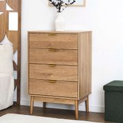 Commode 3 tiroirs en bois h90cm - Tiphaine