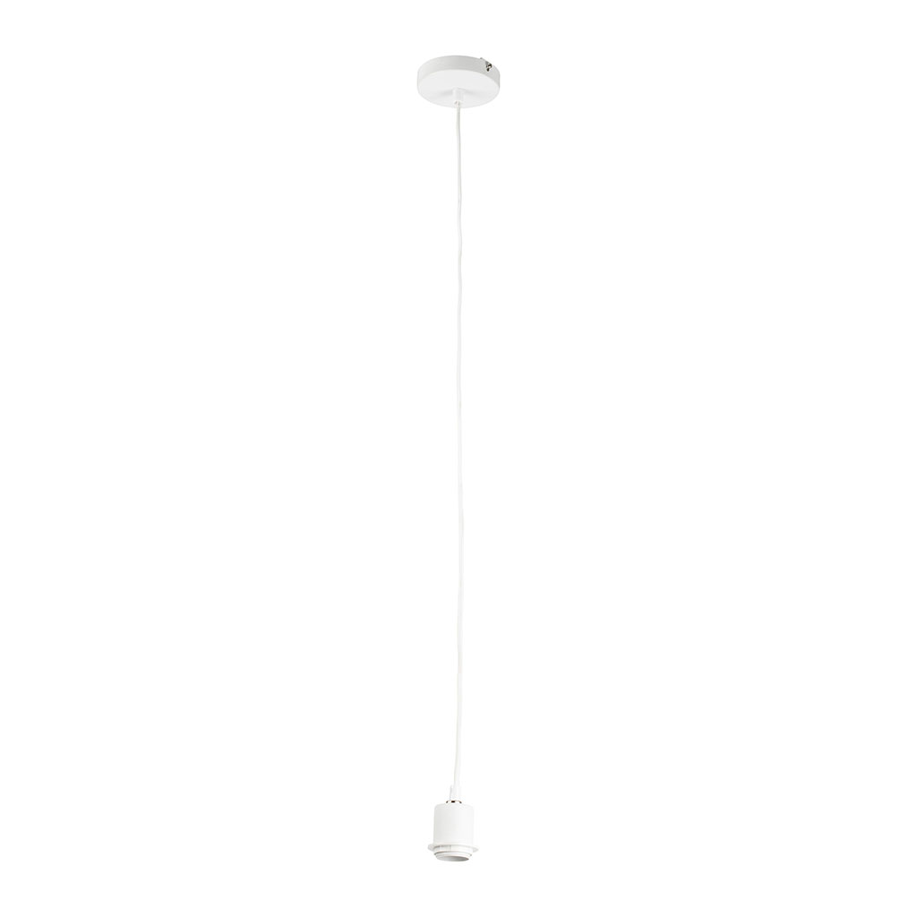Cordon électrique pour suspension en tissu blanc E27 1M