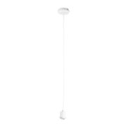 Cordon éléctrique textile 1m blanc -suspensio