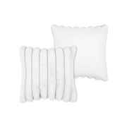Coussin en tissu blanc 45x45cm - Polary