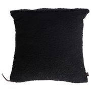 Coussin en tissu bouclette noir 45x45cm - erode