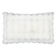 Coussin en tissu écru 80x50cm - Nebraska