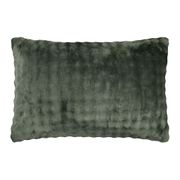 Coussin en tissu kaki 40x60cm - Warmy
