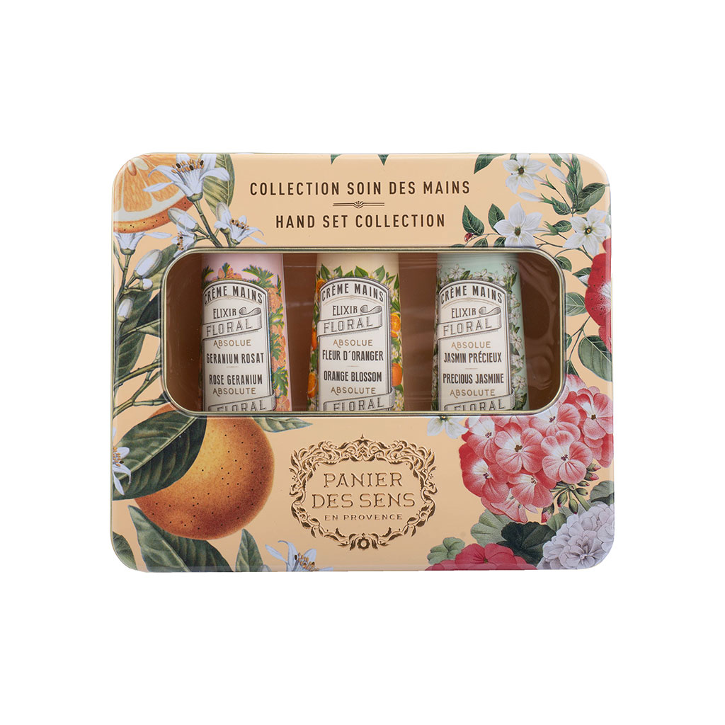 Crèmes pour les mains (x3) jasmin, géranium, fleur d'oranger 30ml