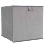Cube de rangement pliable gris 30xh30cm - Giulia