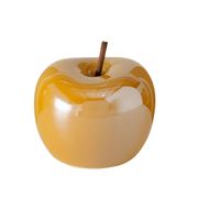 Décoration perly pomme jaune d7xh7cm