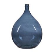 Vase dame jeanne en verre recyclé bleu 34l - Simplicity