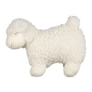 Deco agneau shaggy blanc 30x12xh20cm polyester