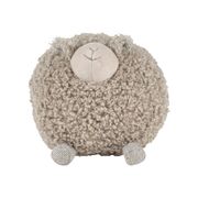Deco mouton shaggy gris h20cm