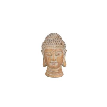 Deco buddha en poly résine taupe h16cm