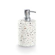 Distributeur de savon en ciment blanc h17cm