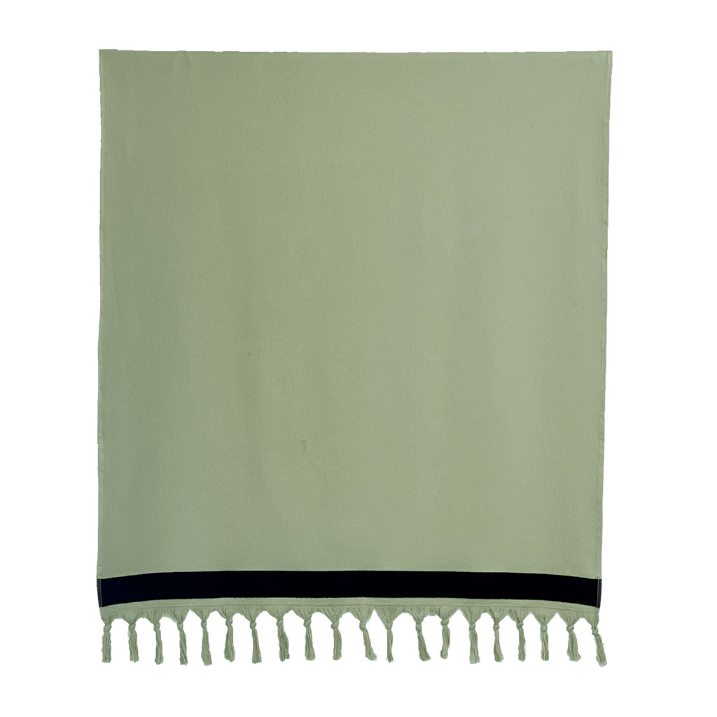Drap de plage en coton amande 90x180cm - Copacabana