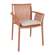 Fauteuil extérieur terracotta - Lumi