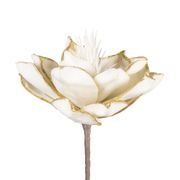 Fleur artificielle ecru et doré h62cm - Fleur