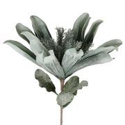 Fleur tubai vert d'eau h97cm eva+fil de fer