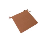 Galette de chaise extérieure en coton terracotta 40x40cm - Colors