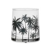 Gobelet palmier noir 25cl en verre - palmea