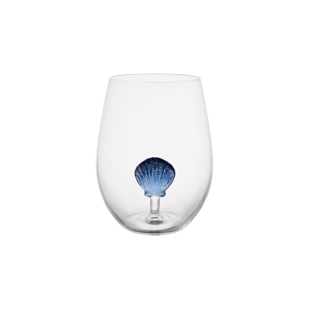 Gobelet st-jacques en verre borosilicate indigo 50cl - Mer