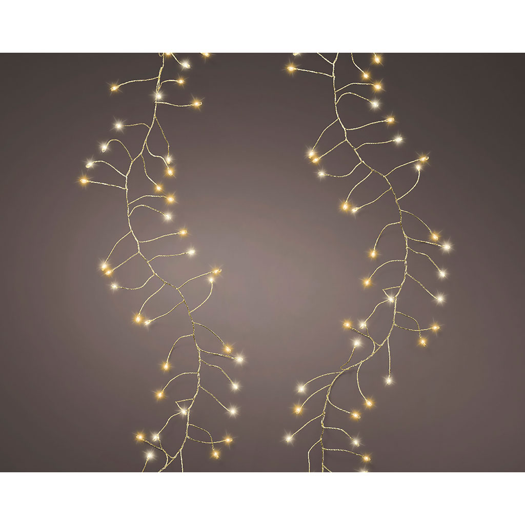 Guirlande led extérieur doré 550cm