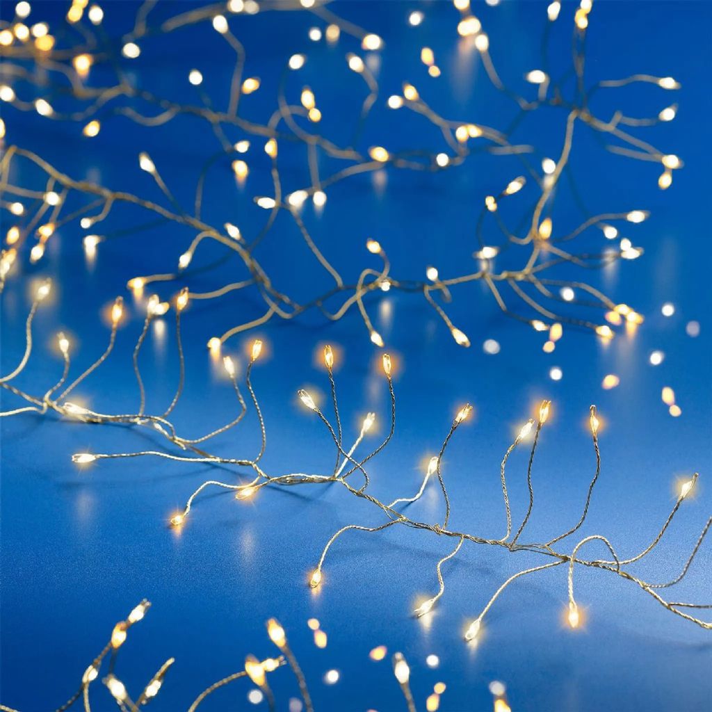 Guirlande led extérieur doré 550cm