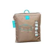 Housse de table de jardin rectangulaire taupe 200x130x60cm