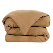 Housse de couette camel en gaze de coton 260x240cm - Gaia