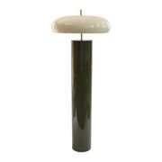 Lampadaire champignon en fer kaki et écru h139cm E27x2 - Arty