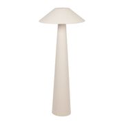 Lampadaire en fer et coton blanc cassé h120cm - Calypsa