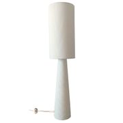Lampadaire en velours côtelé blanc H130cm - Saturne