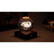 Lampe boule de cristal 3D galaxie